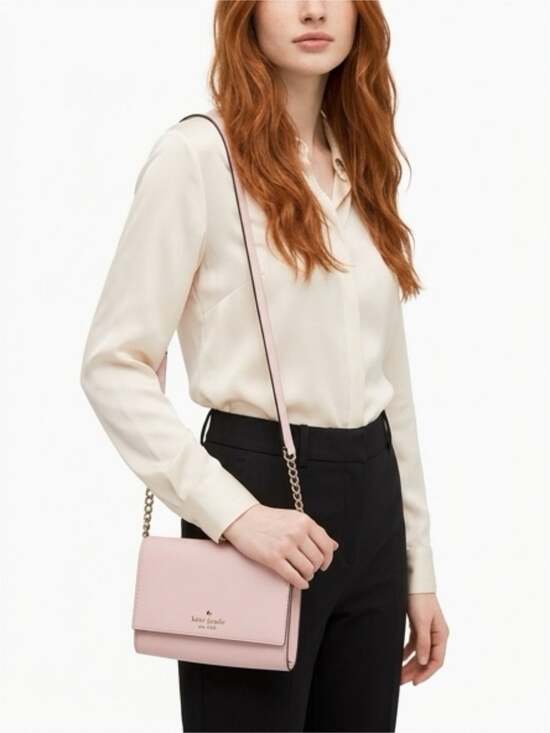 Kate Spade Handbags - Kate Spade Cedar Street Cami Saffiano Leather Chain Crossbody Bag in Pink